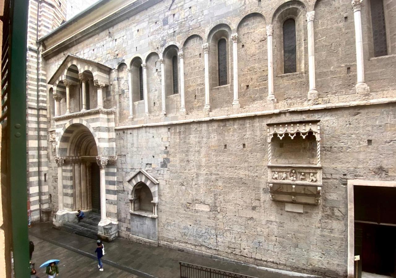 Amazing San Lorenzo 19, Rolli Palace Unesco - Stunning View Overlooking The Cathedral - Free Private Parking- Genua Buitenkant foto